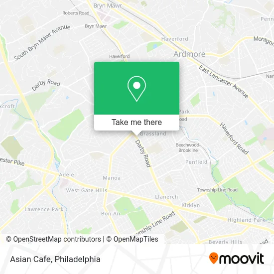Asian Cafe map