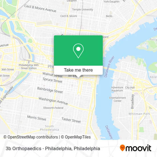 3b Orthopaedics - Philadelphia map