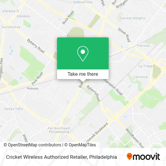 Cricket Wireless Authorized Retailer map