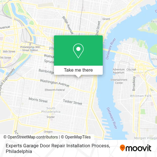 Experts Garage Door Repair Installation Process map
