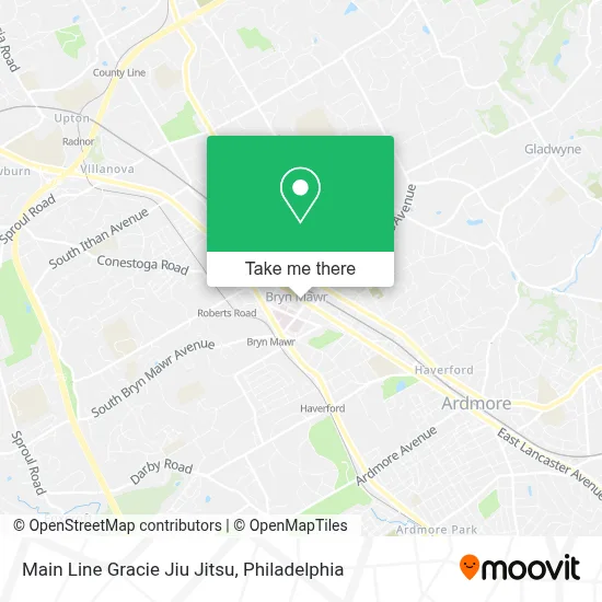 Main Line Gracie Jiu Jitsu map