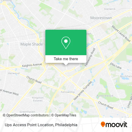 Ups Access Point Location map