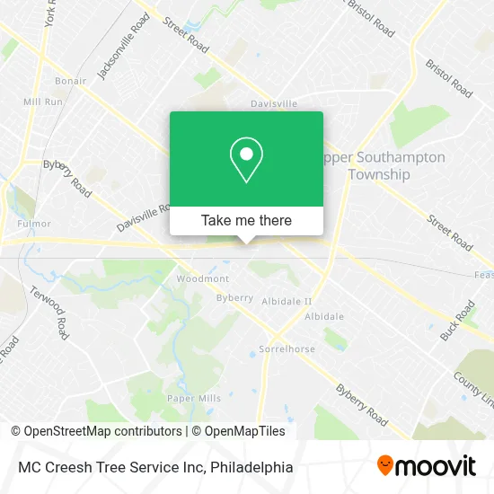 MC Creesh Tree Service Inc map