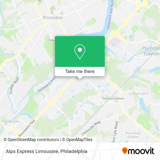 Alps Express Limousine map