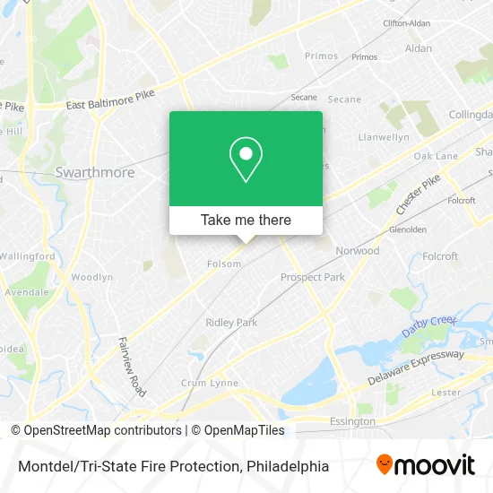 Montdel / Tri-State Fire Protection map