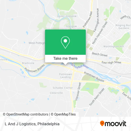 L And J Logistics map
