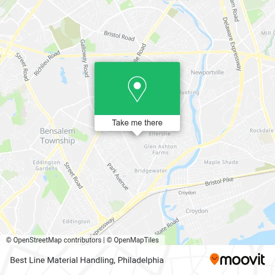 Best Line Material Handling map