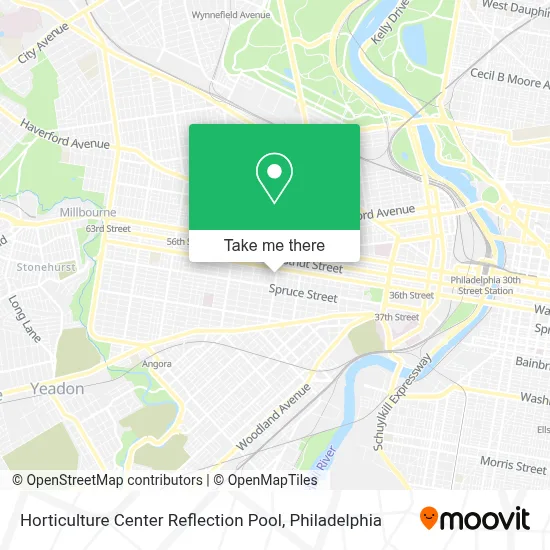 Horticulture Center Reflection Pool map