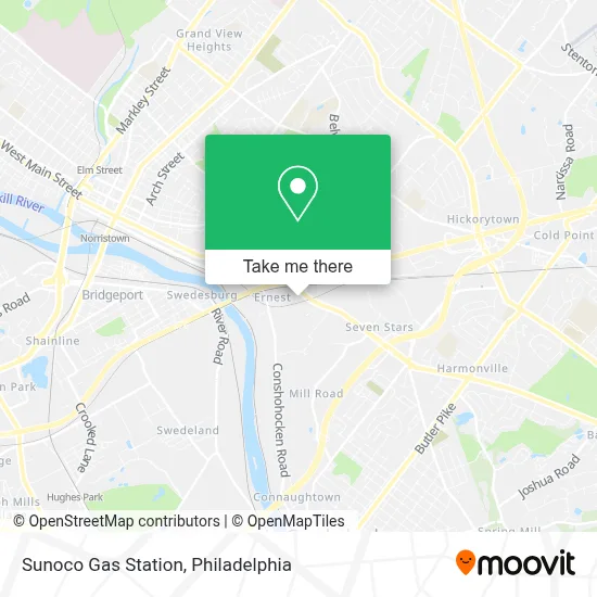 Sunoco Gas Station map