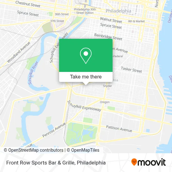 Front Row Sports Bar & Grille map