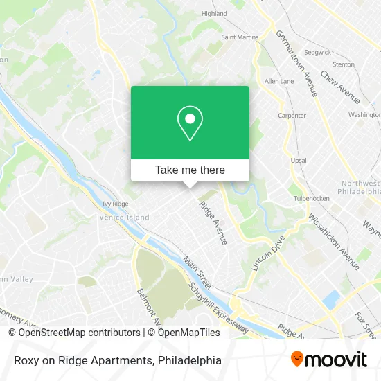 Roxy on Ridge Apartments map