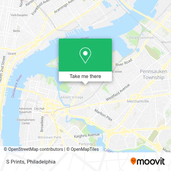 S Prints map
