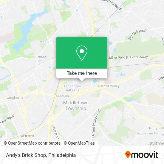 Andy's Brick Shop map