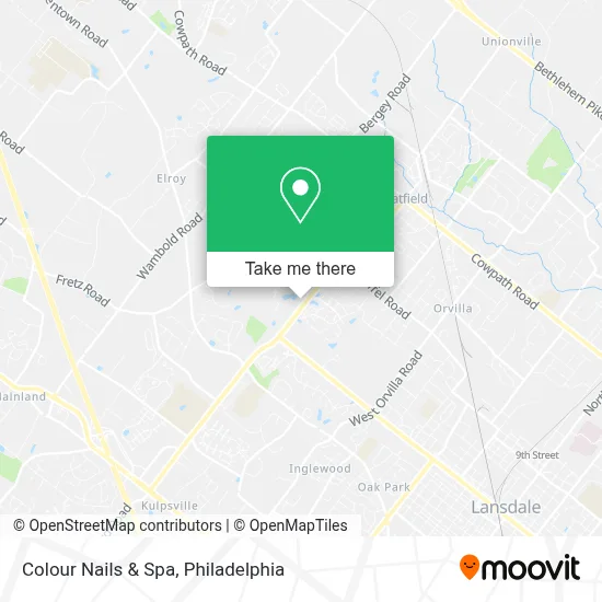Colour Nails & Spa map