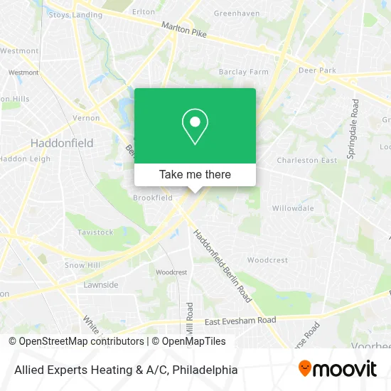 Allied Experts Heating & A/C map