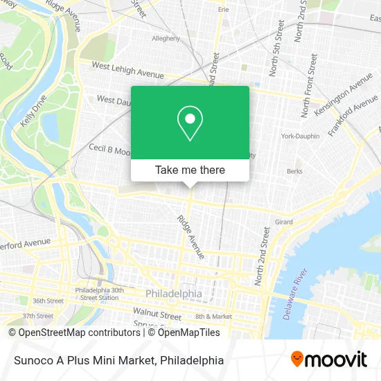 Sunoco A Plus Mini Market map
