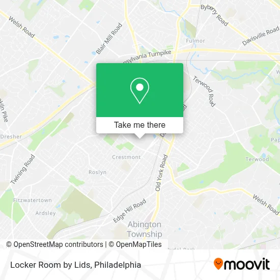 Locker Room by Lids map