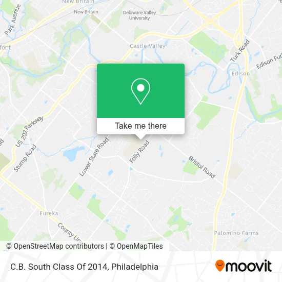 C.B. South Class Of 2014 map