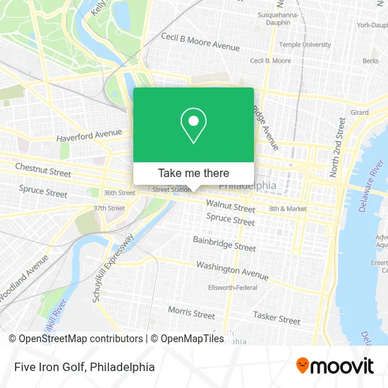 Five Iron Golf map