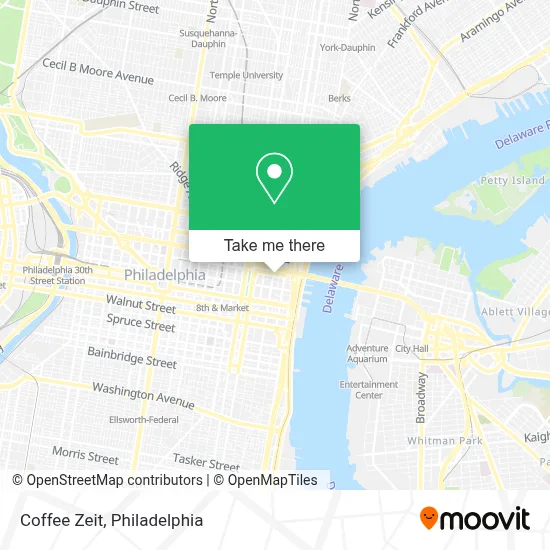 Coffee Zeit map
