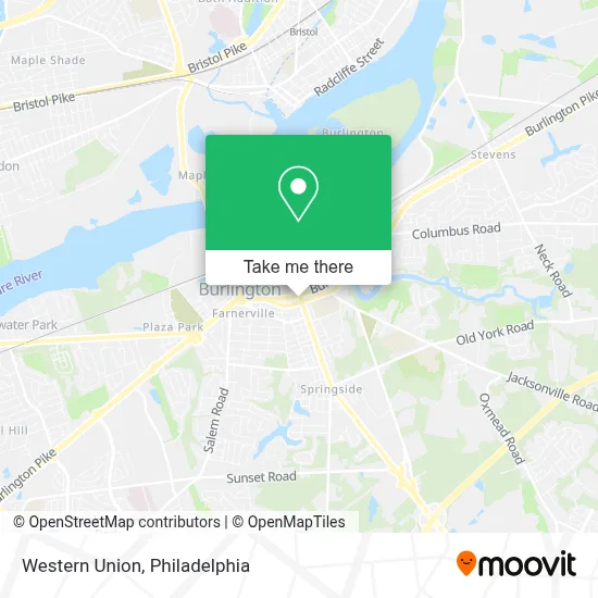 Western Union map