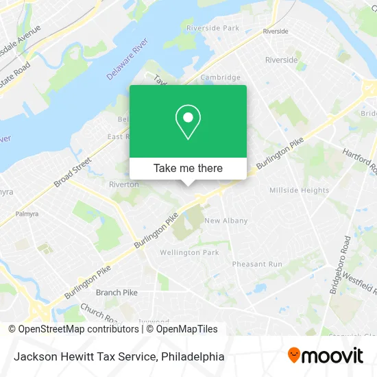 Jackson Hewitt Tax Service map