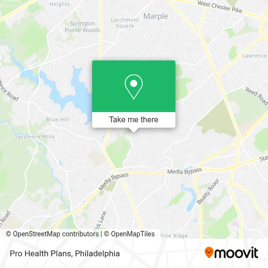 Pro Health Plans map