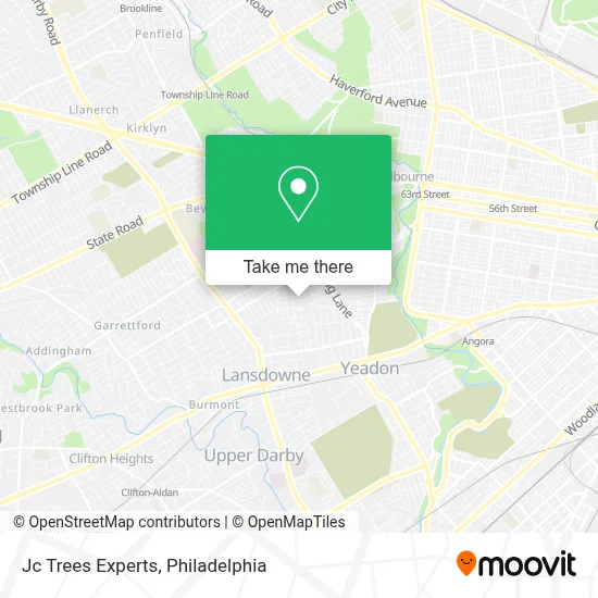 Jc Trees Experts map