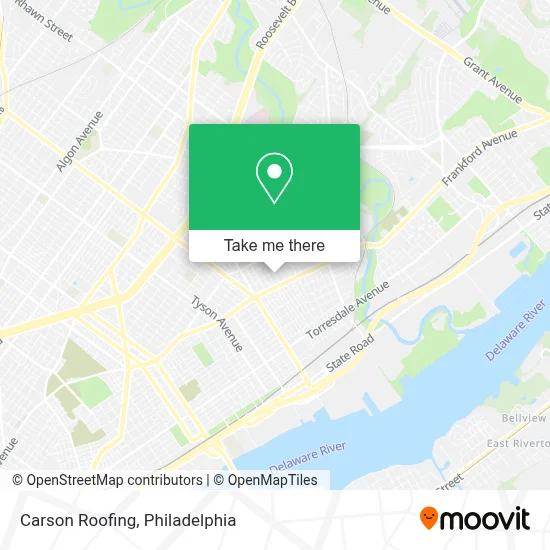 Carson Roofing map