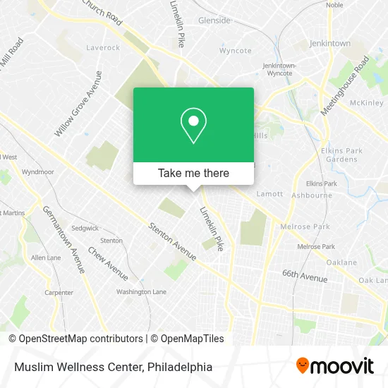 Muslim Wellness Center map