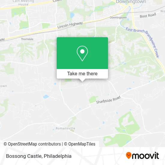 Bossong Castle map