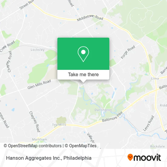 Hanson Aggregates Inc. map
