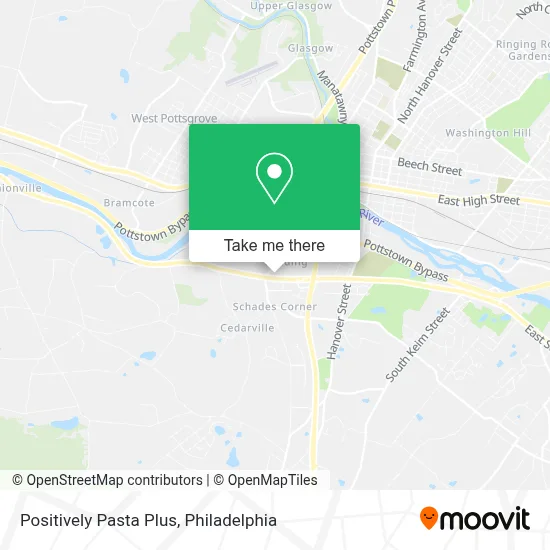 Positively Pasta Plus map