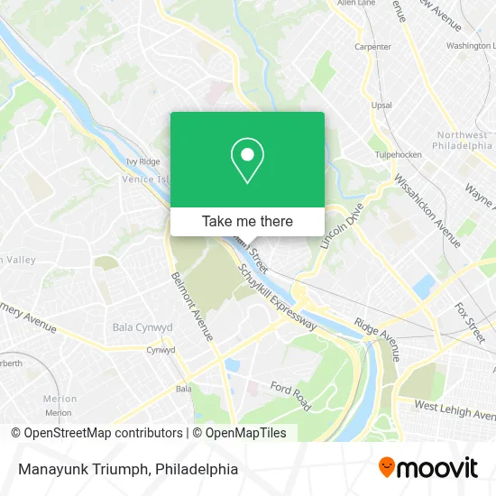 Manayunk Triumph map