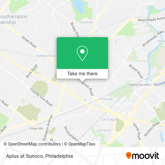 Aplus at Sunoco map