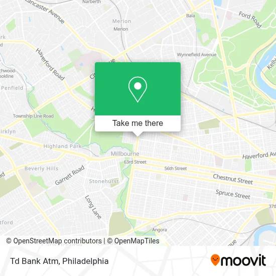 Td Bank Atm map