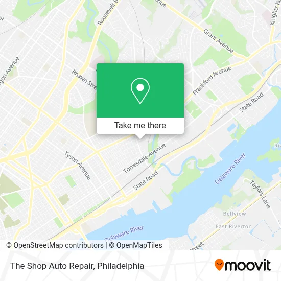 The Shop Auto Repair map