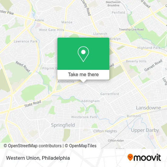Western Union map