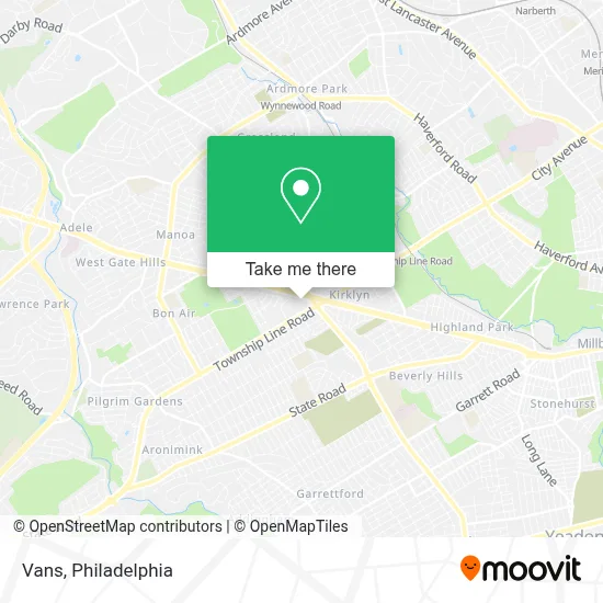 Vans map