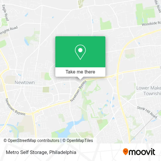 Metro Self Storage map