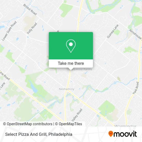 Select Pizza And Grill map