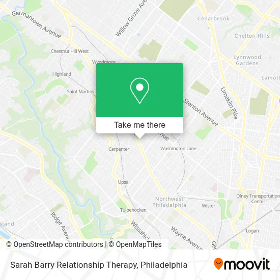 Sarah Barry Relationship Therapy map