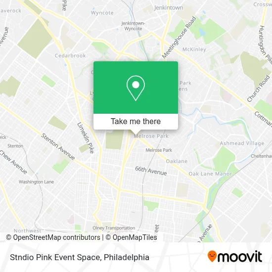 Stndio Pink Event Space map