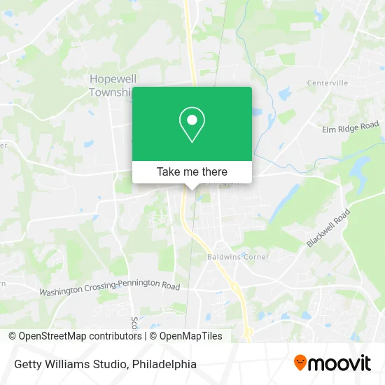 Getty Williams Studio map