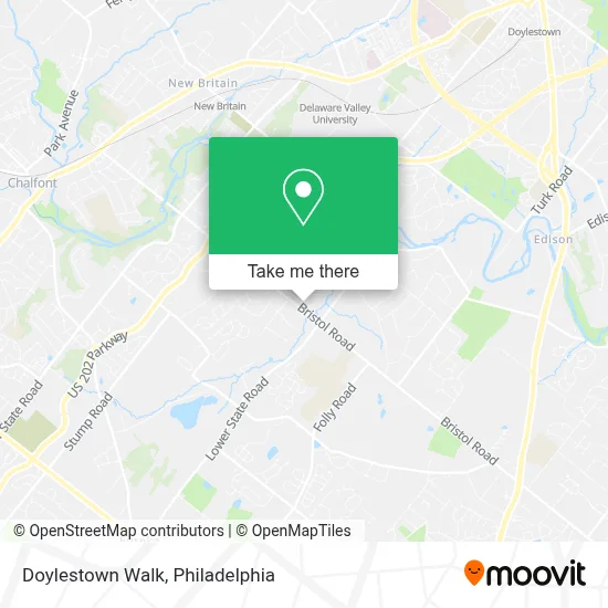 Doylestown Walk map