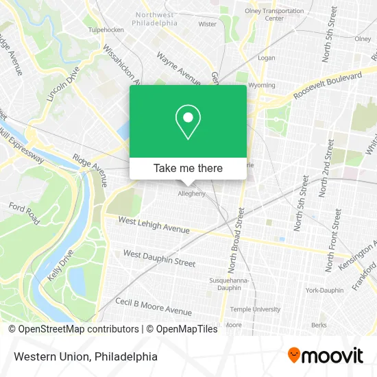 Western Union map