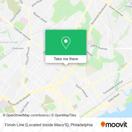 Finish Line (Located Inside Macy'S) map