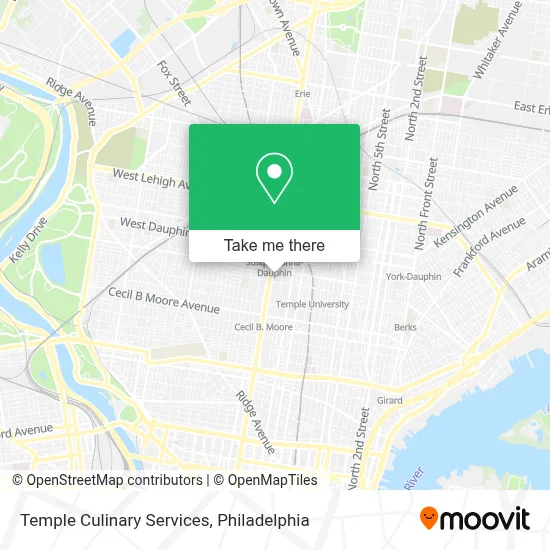 Temple Culinary Services map
