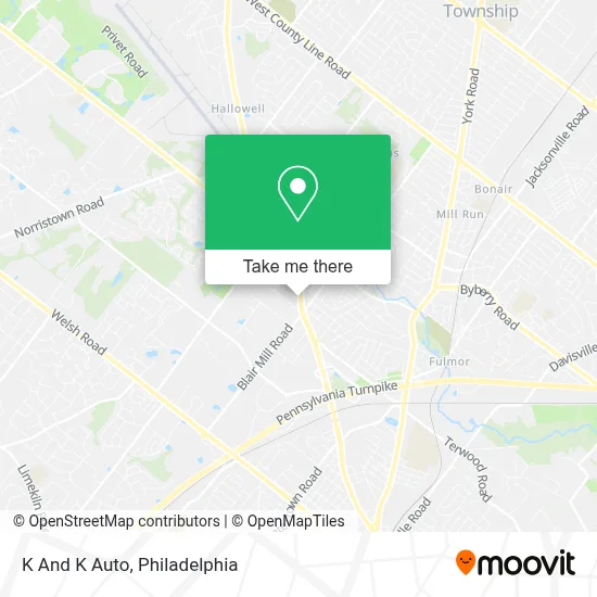 K And K Auto map