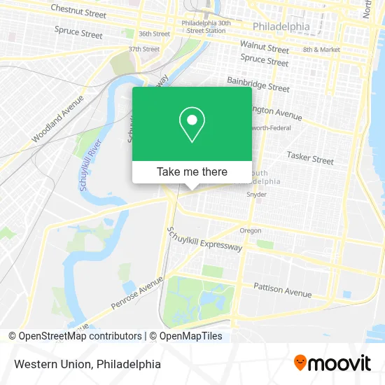 Western Union map